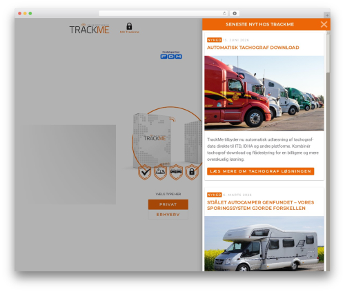 webAmp WP theme - trackme.dk