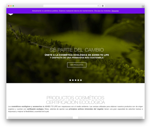 WordPress theme MiniMag - ashestolife.es