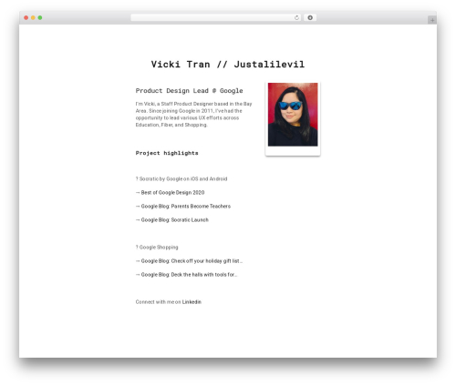 WordPress theme WP Indigo - justalilevil.com WordPress theme WP Indigo - justalilevil.com