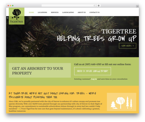 Bootstrap Basic WordPress page theme - tigertreeinc.com