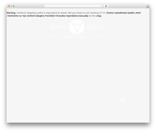 Bridge theme WordPress - tamiclinic.ro
