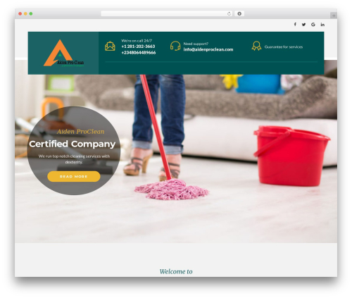 Cleanco WordPress theme - aidenproclean.com