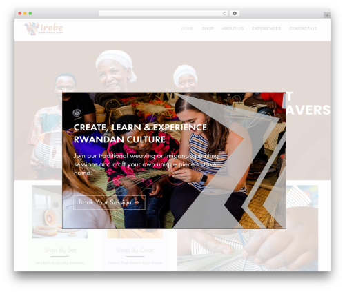 Emerce WordPress theme - irebebaskets.rw