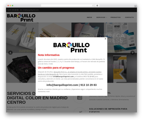 Remould WordPress theme - barquilloprint.com
