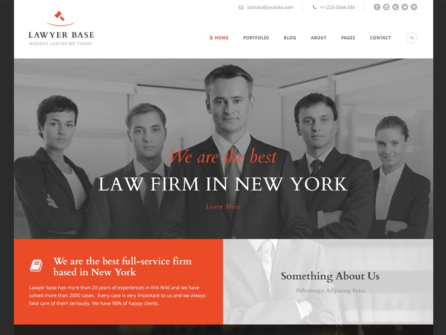 Theme WordPress Lawyer Base