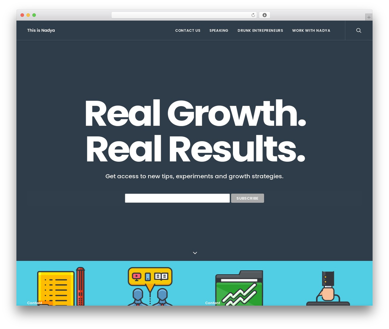 Uncode WordPress website theme - thisisnadya.com