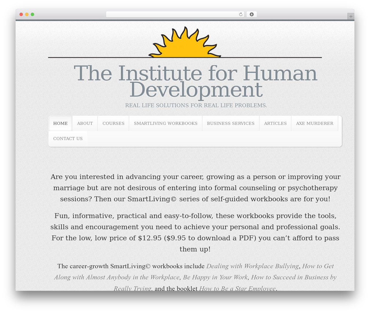 WordPress theme Builder - theinstituteforhumandevelopment.com