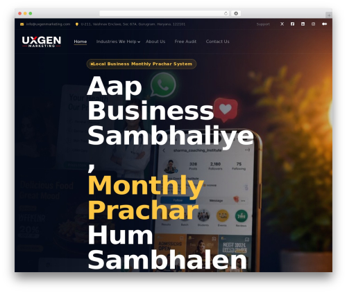 WordPress website theme my-theme - uxgenmarketing.com