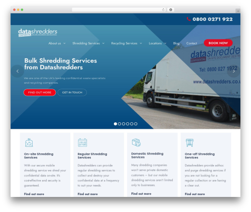 Apzo WordPress theme - datashredders.co.uk