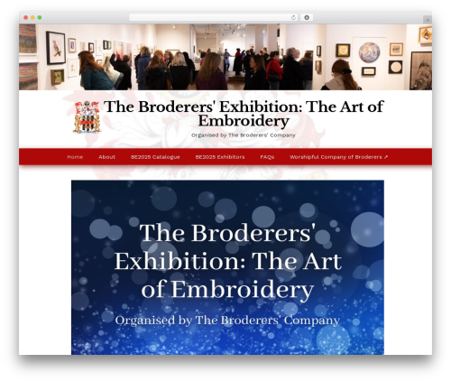 Basic best WordPress theme - broderers-exhibition.co.uk