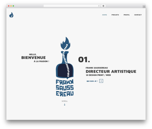 Concept WordPress theme - franksaussereau.com