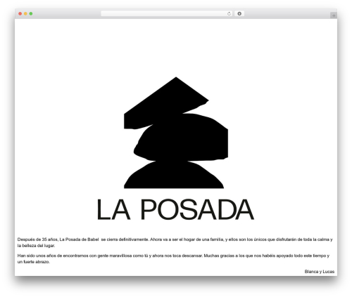 Misterplan WordPress plugin - laposadadebabel.com
