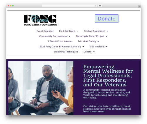 Charitable pro WordPress plugin - fongcares.org