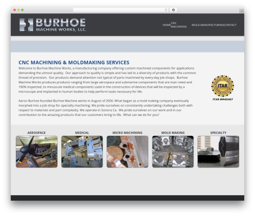 Impreza WordPress theme - burhoemachineworks.com