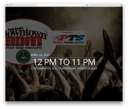 Rocketick theme WordPress - puntagordadowntownhoedown.com