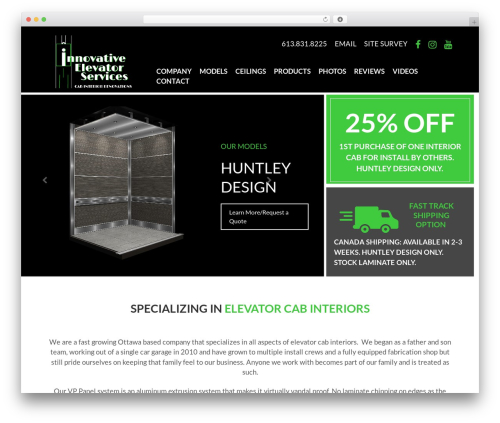 Theme WordPress Force Five - innovative-elevator.com