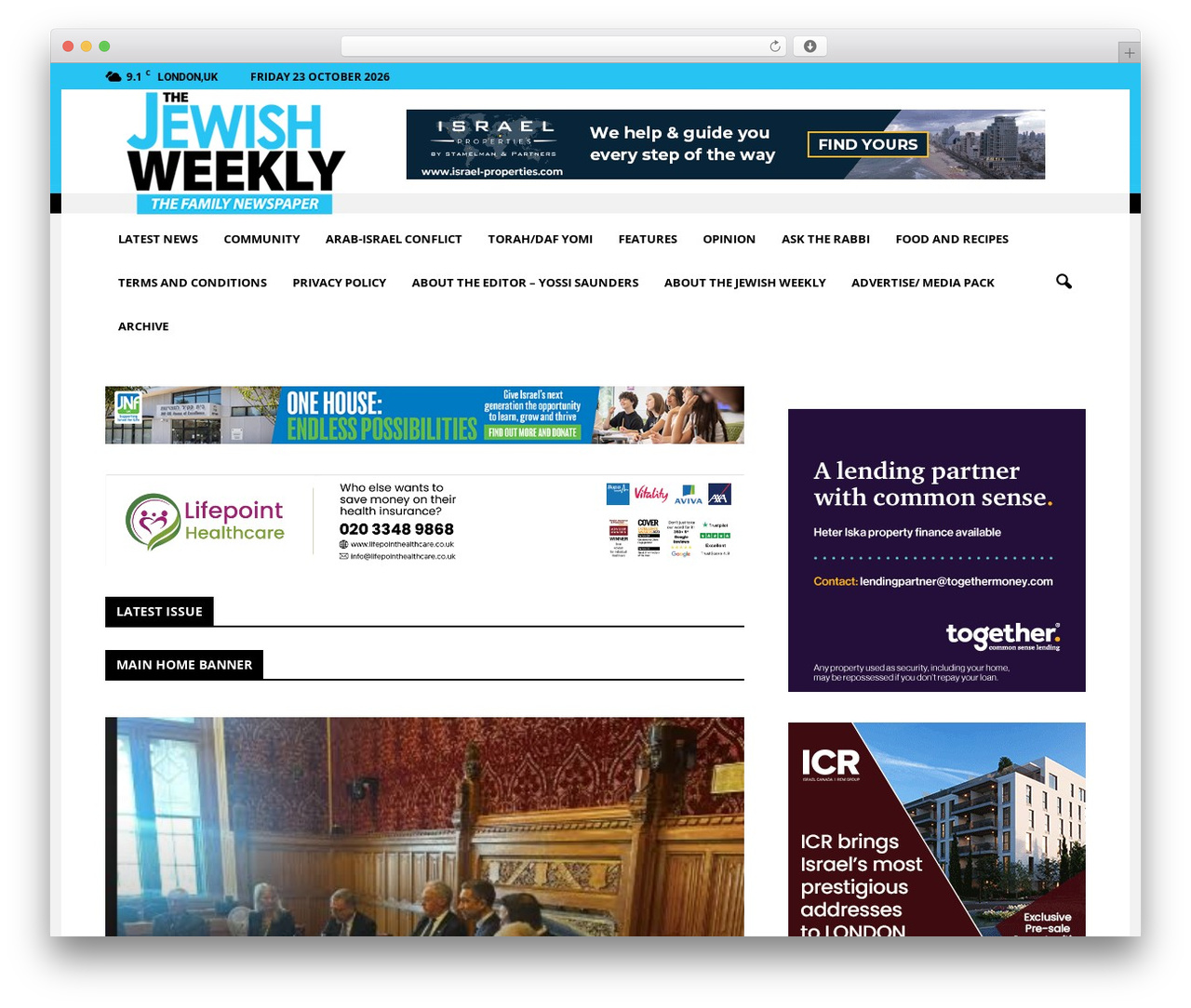 Weekly Theme WordPress magazine theme - thejewishweekly.com