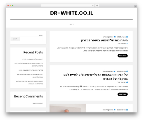 Amphibious WordPress theme - dr-white.co.il