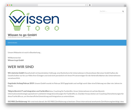 Education Zone WordPress theme free - wissentogo.de