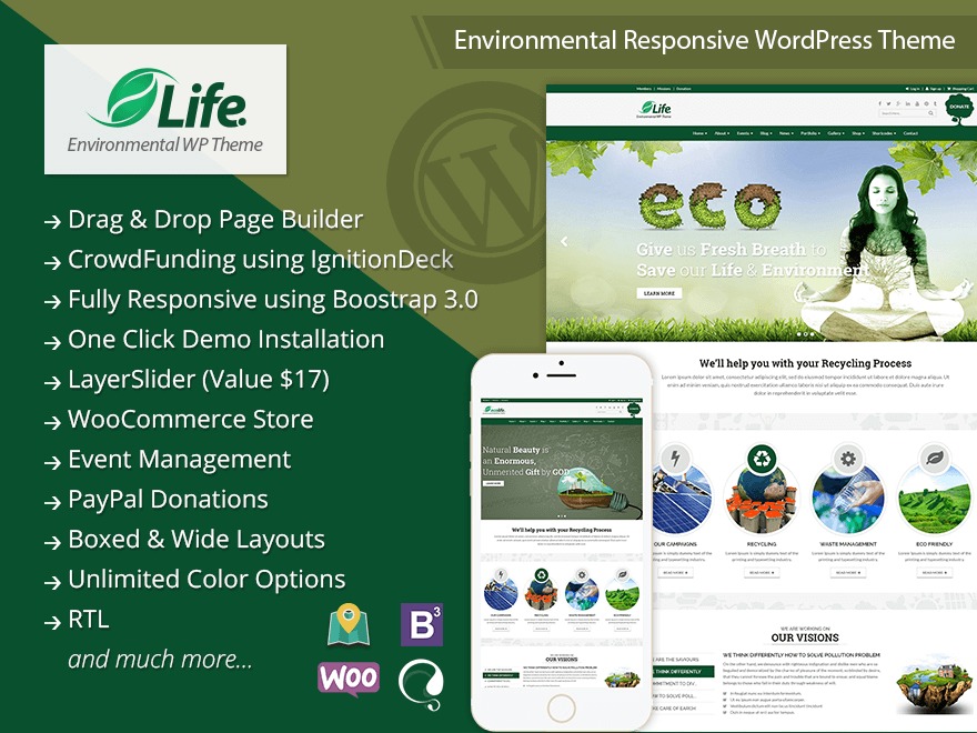 Life Wordpress Theme theme WordPress by CrunchPress Team