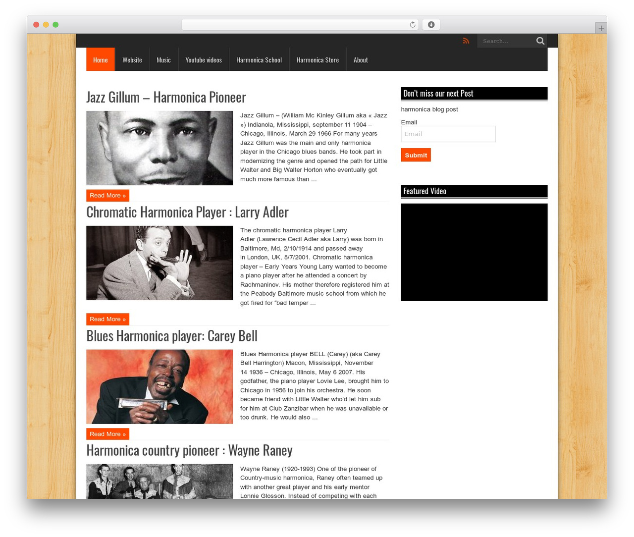 Theme WordPress Harmonica Land - harmonicablog.com