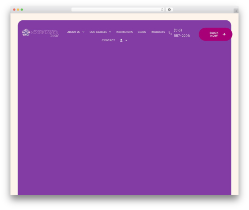 Woo events WordPress plugin - moonfloweryoga.com