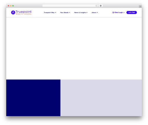 Truepoint theme WordPress - truepointwealth.com