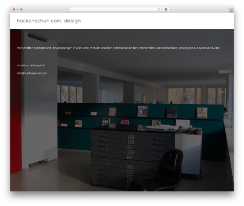 Uncode WordPress theme - hackenschuh.com