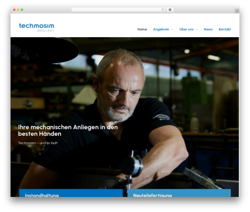 Mustersite WordPress theme - techmosim.ch