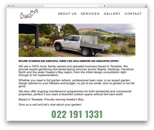 Offbeat WordPress theme - barkingmadlandscapes.co.nz