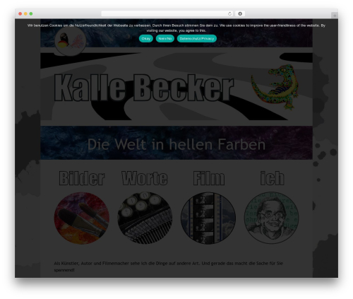 Becker WordPress theme design - kallebecker.com