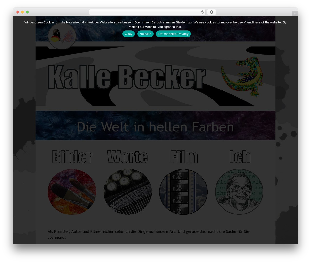 becker WordPress theme design - kallebecker.com