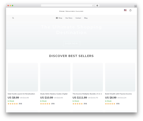 Botticelli best WooCommerce theme - primetreasuresgallery.shop
