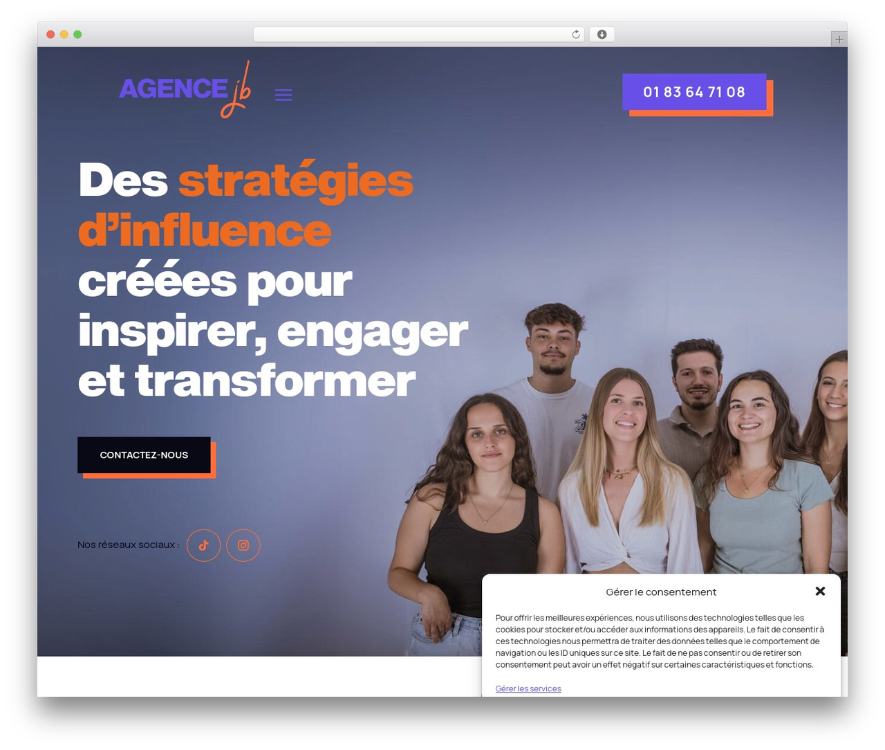 Divi WordPress theme - agencejb.fr