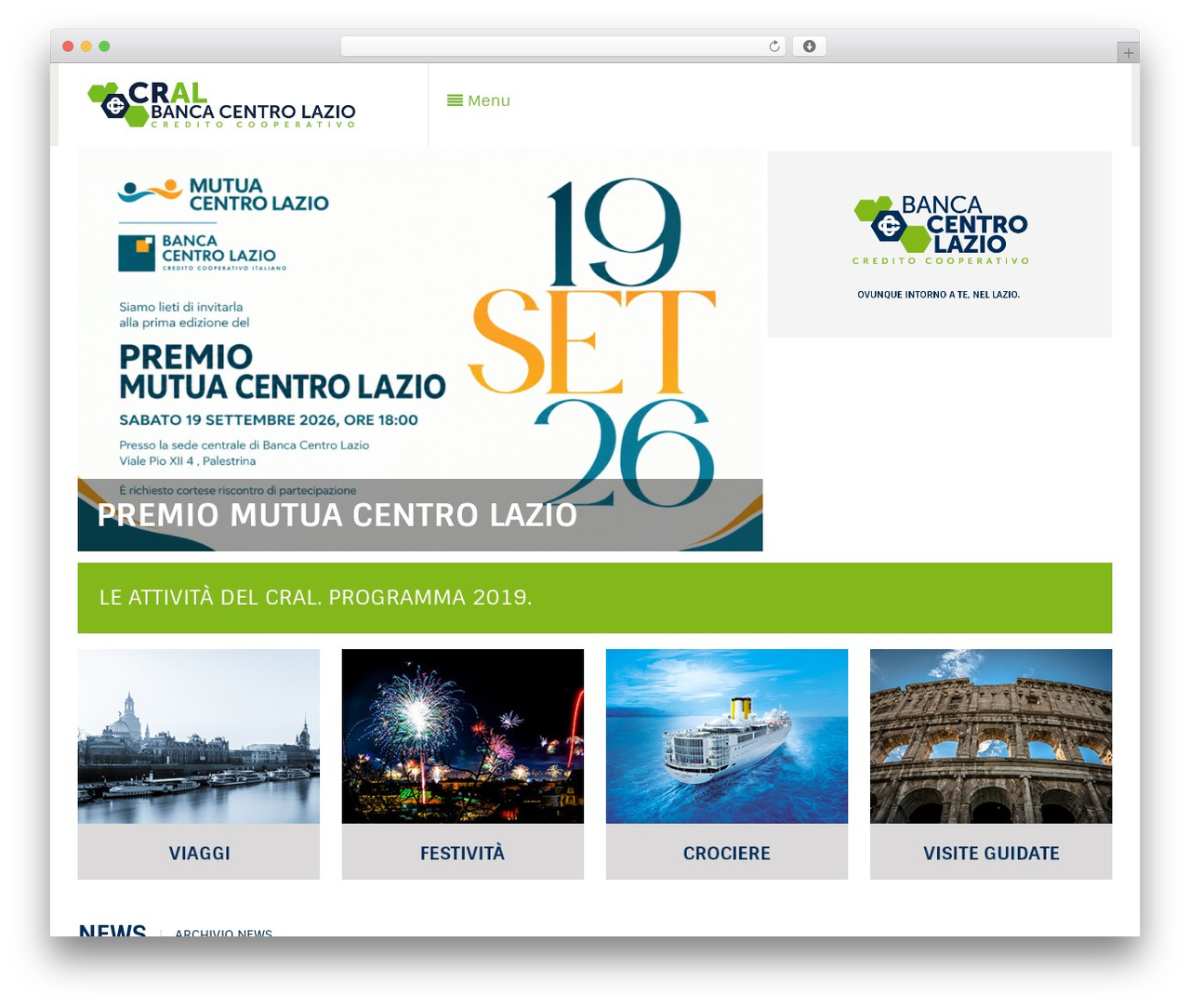 Jade WordPress theme - cralbancacentrolazio.it