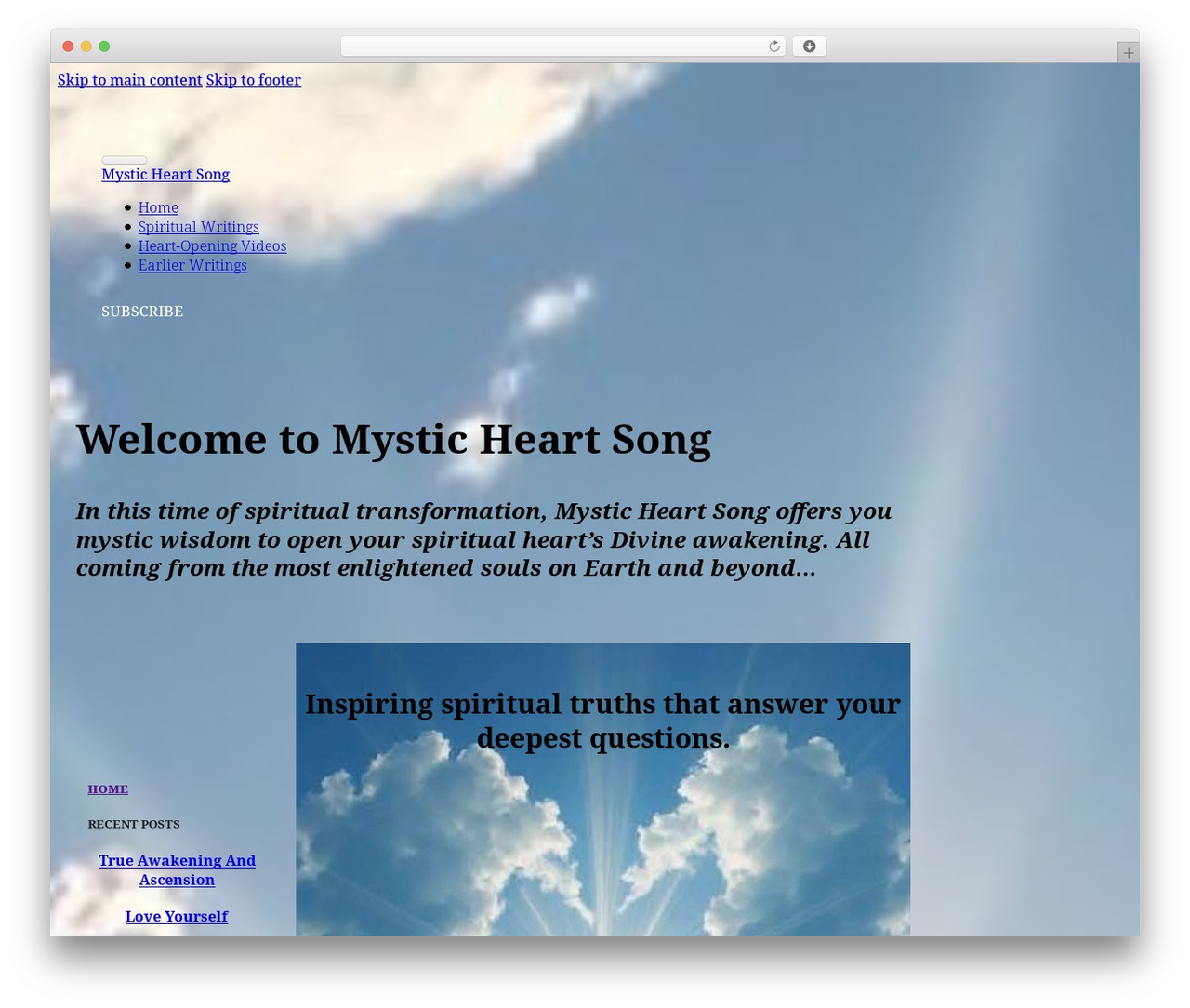 Theme WordPress Bricks - mysticheartsong.com