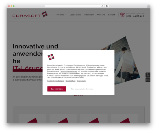 WordPress theme CuraSoft - curasoftgmbh.de