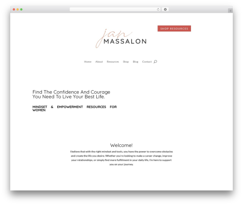 WordPress theme Divi - janfmassalon.com