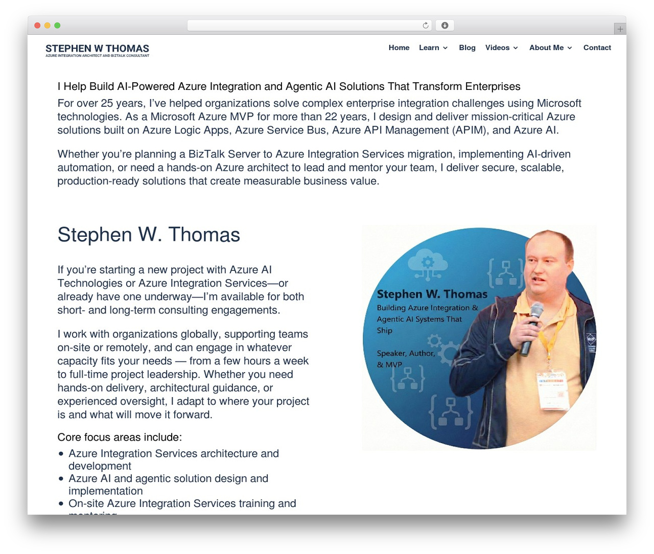 WordPress theme Divi - stephenwthomas.com