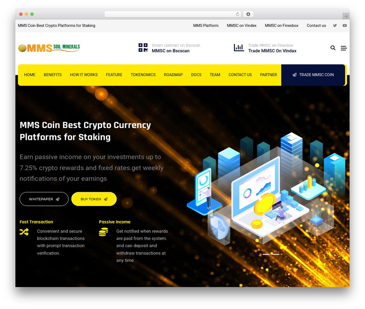 CryptiBIT WordPress theme - mms-soilminerals.com