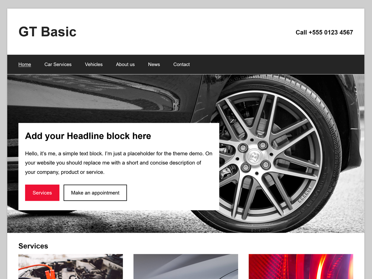 GT Basic business WordPress theme by GermanThemes