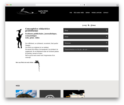 Theme WordPress TheOne - talent-ecrire.com