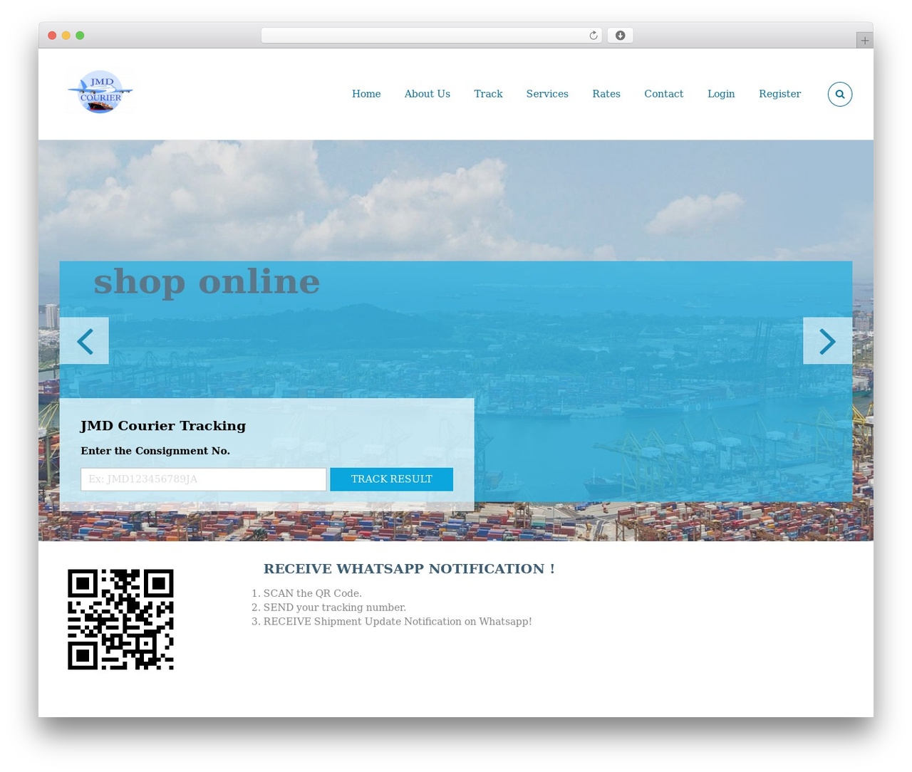 WPCargo Pro theme WordPress - jmdcourier.com
