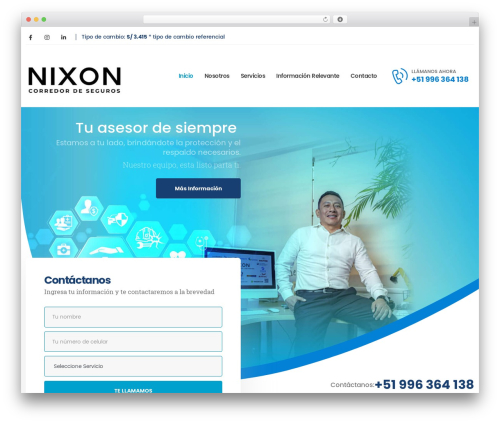 App best WordPress theme - nixoncorredordeseguros.com