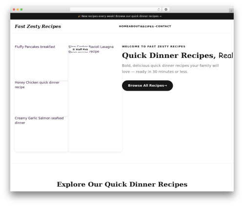 Tasty recipes WordPress plugin - fastzestyrecipes.com