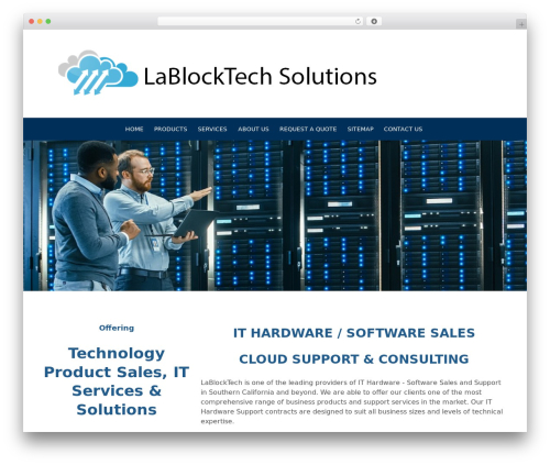 Responsive WordPress store theme - lablocktech.com