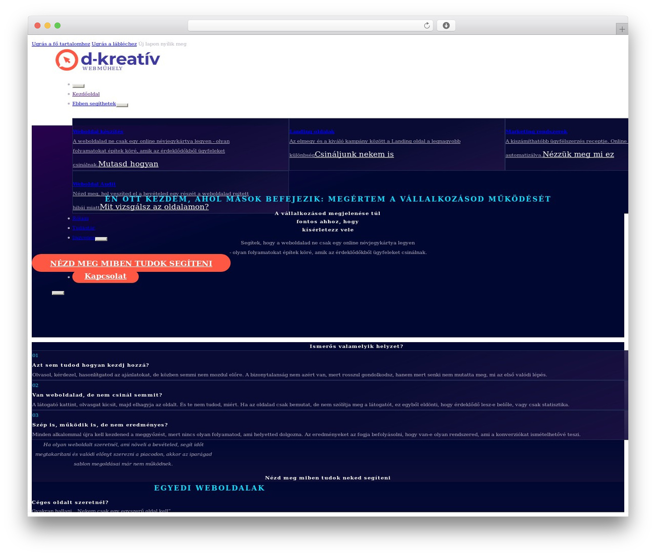 Theme WordPress Bricks - d-kreativ.hu