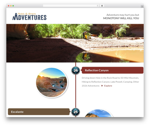 Theme WordPress Semantic Parent - rbadventures.com