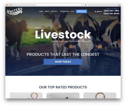 Walter theme WordPress - walterslivestockhydrationsystems.com