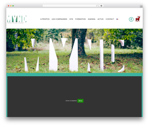 WordPress theme cherry - mynd-productions.com